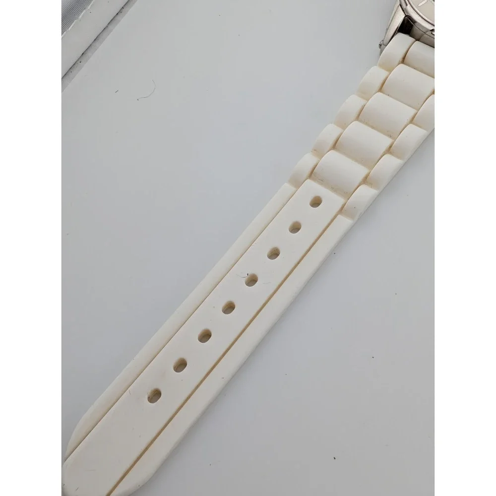 Relic Multifunction Watch Women 34mm‎ Case Silicone Band ZR15582- New Battery